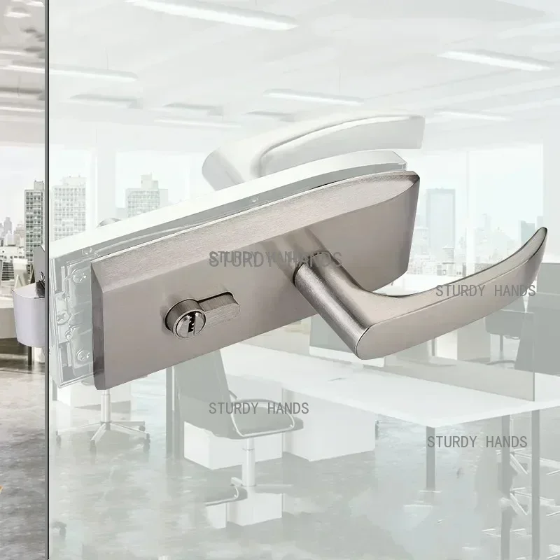 Furniture Hardware Fitting - Büro Glas Türschloss Badezimmer Edelstahl Griff