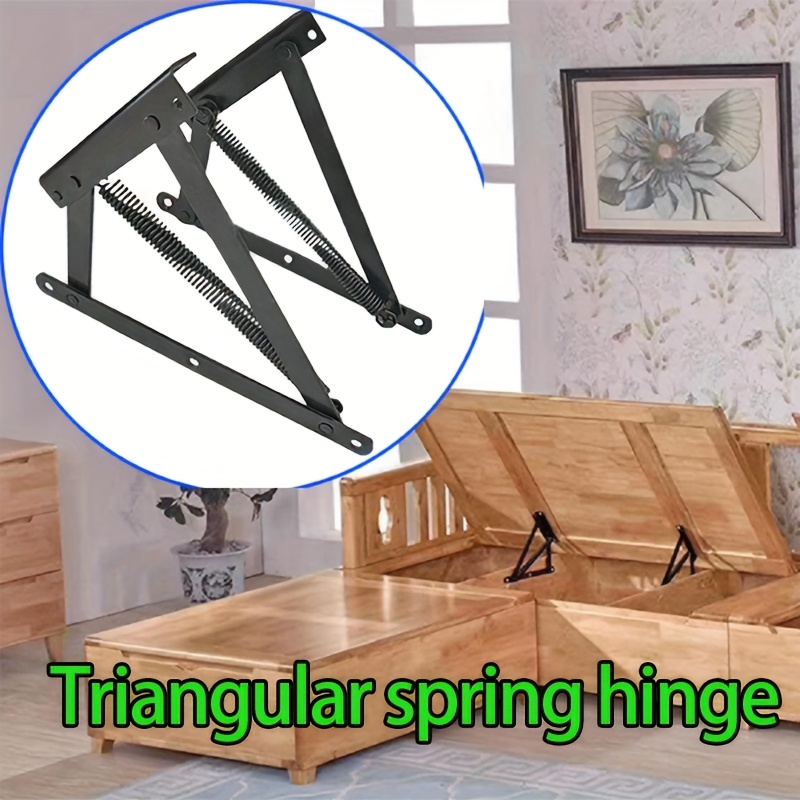 Cabinet Hinge Overlay - 2 Stück Funktionale Sofa-Hardware-Zubehörteile, Dreieckiges Federscharnier,