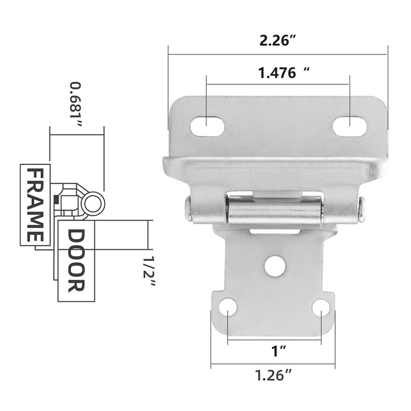 2 Stück Metall Tür scharnier m – Cabinet Hinge Overlay Bewertung und Preis
