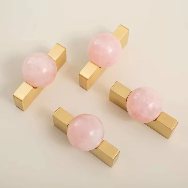 Weiße Kristallkugel + Messing- – Furniture Hardware Drop Pulls Bewertung und Preis