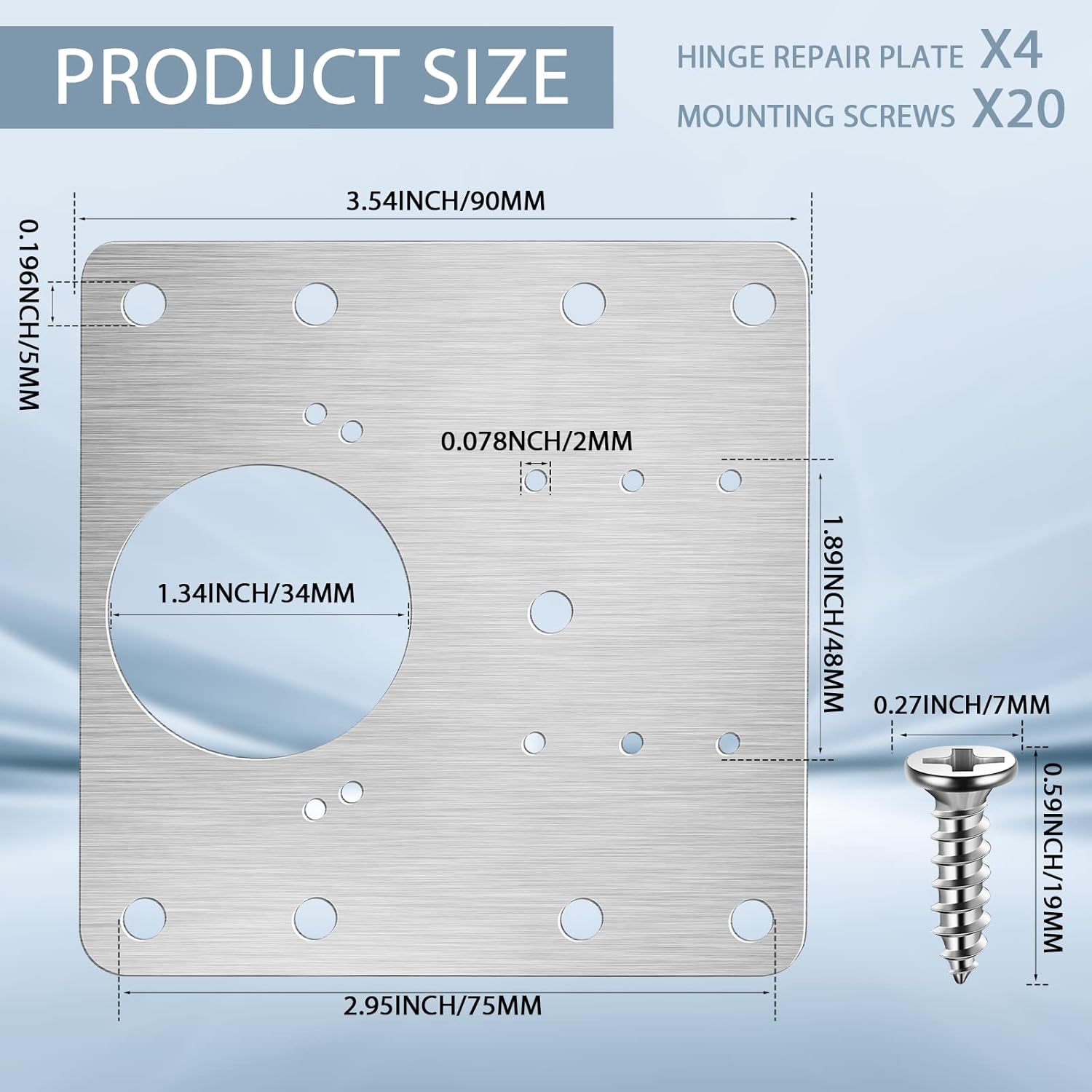 Scharnier-Reparaturplatten-Set – Cabinet Hinge Overlay Bewertung und Preis