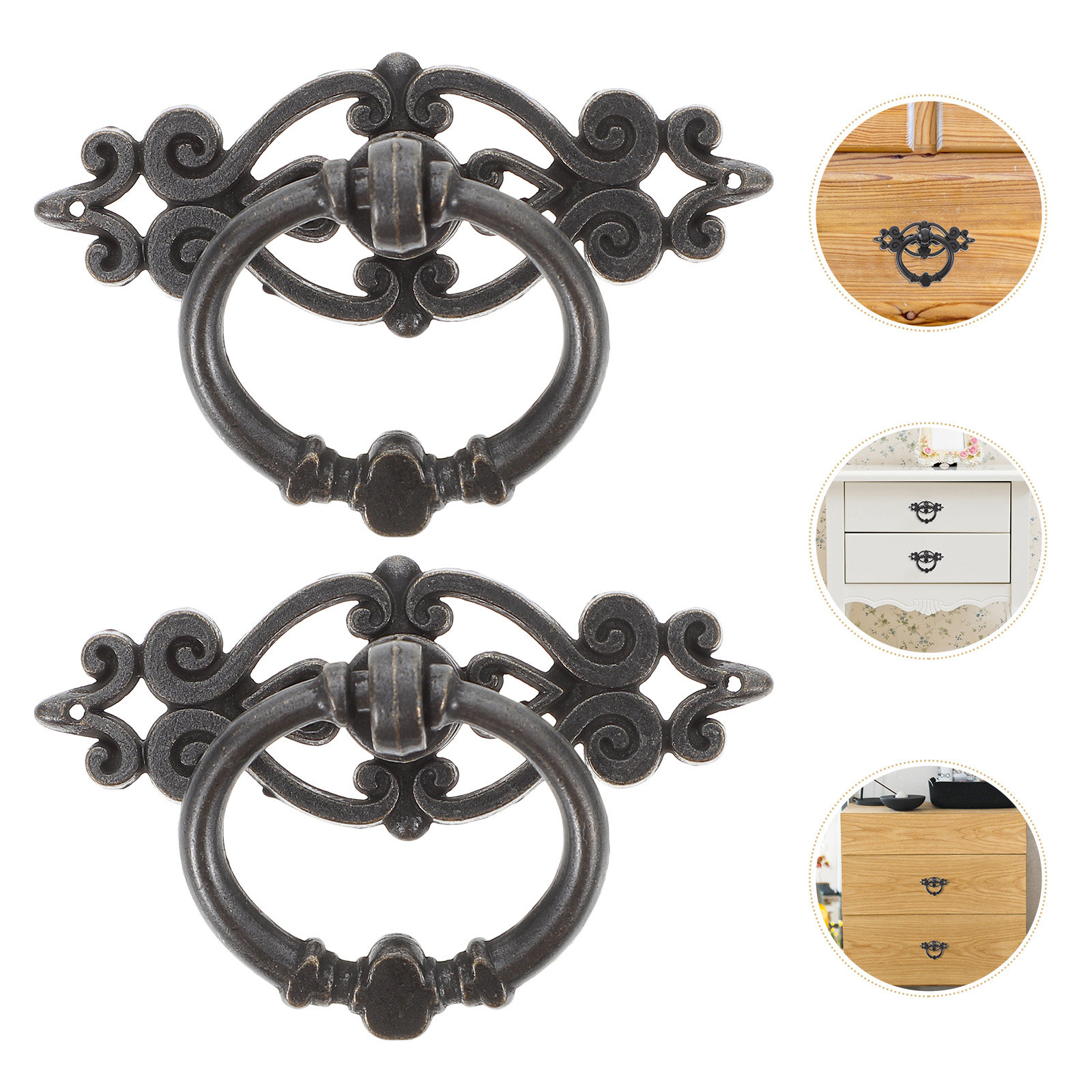 6 Stück Schranktürgriffe, Retr – Furniture Hardware Drop Pulls Bewertung und Preis