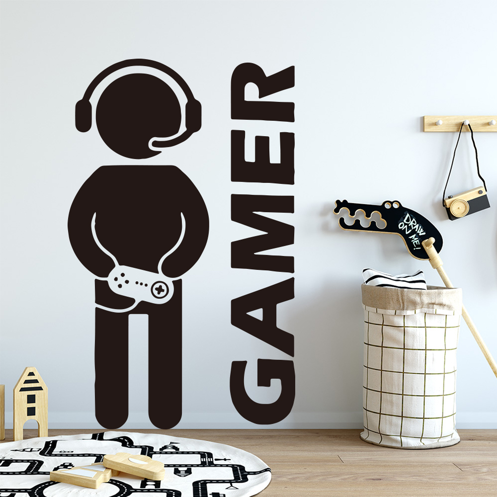 1pc Gamer Wand Kunst Aufkleber – Furniture Hardware Manufacturer Bewertung und Preis