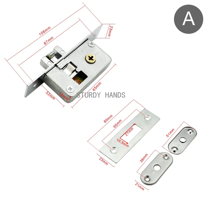 Legierung Pin Lock Schiebetür  – Furniture Hardware Fitting Bewertung und Preis